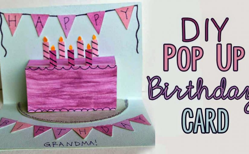 Pop up Birthday Cake Card Tutorial