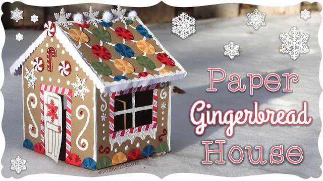 Download Simple Paper Gingerbread House Tutorial Essyjae