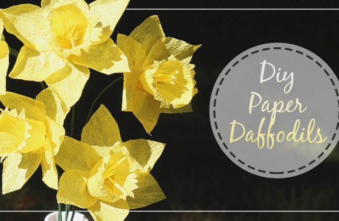 Crepe Paper Daffodil Tutorial