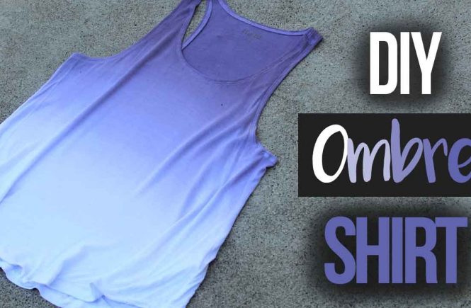 How to Ombré Dye a Shirt (Single Color)