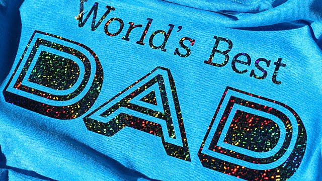 DIY World’s Best Dad Holographic T-Shirt