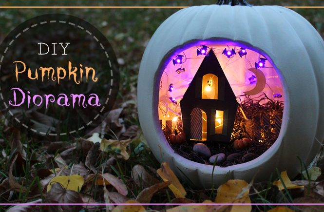 Spooky Halloween Pumpkin Diorama Tutorial