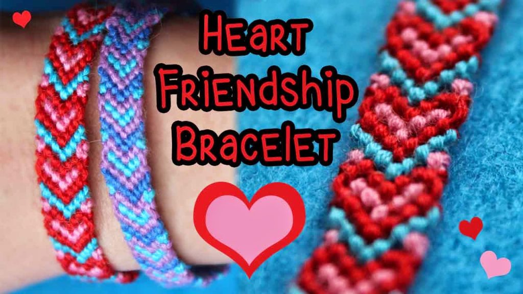 spread the love heart pattern friendship bracelets  la manufacture