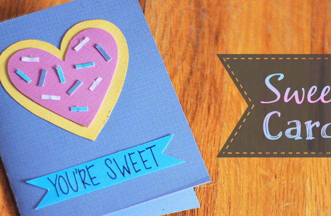 “Sweet” Valentine’s Day Card Tutorial + Free Coloring Page