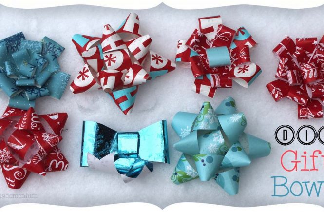 DIY Gift Bows Using Recycled Wrapping Paper!