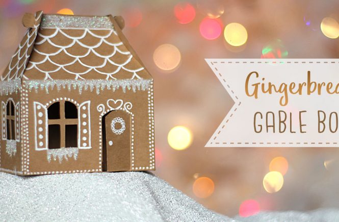 Mini Gingerbread House Gable Box Tutorial