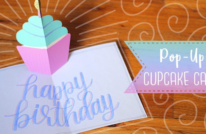 Easy Pop-up Birthday Cupcake Card Tutorial
