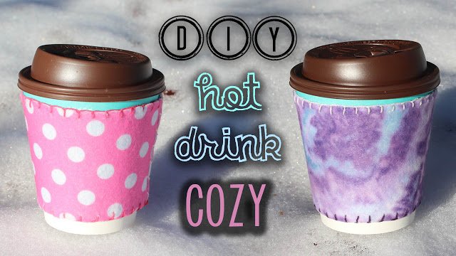 Easy Felt Drink Cozies for Coffee & Hot Chocolate