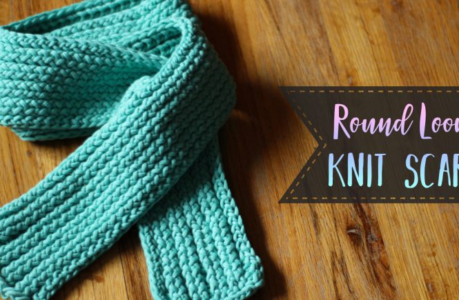 Round Loom Knit Scarf Tutorial – Knit, Purl & Slip Stitch