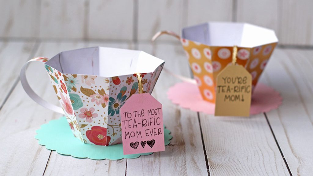 3D Paper Tea Cup For Mother's Day! Essyjae