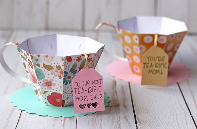 3D Paper Tea Cup For Mother’s Day!
