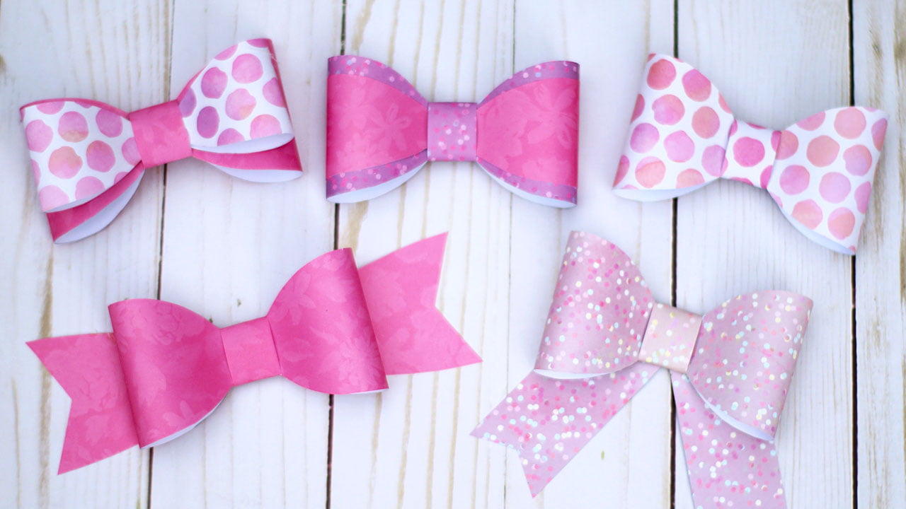 Download Diy Paper Bow Tutorial 5 Bows With 1 Template Essyjae