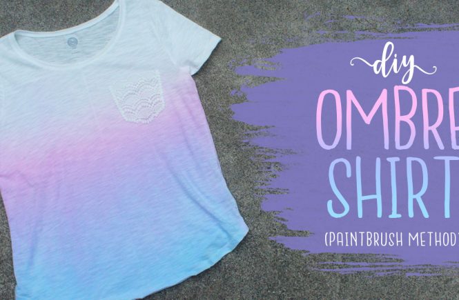 DIY Ombre Dye Shirt With 2 Colors! (Paintbrush Method)