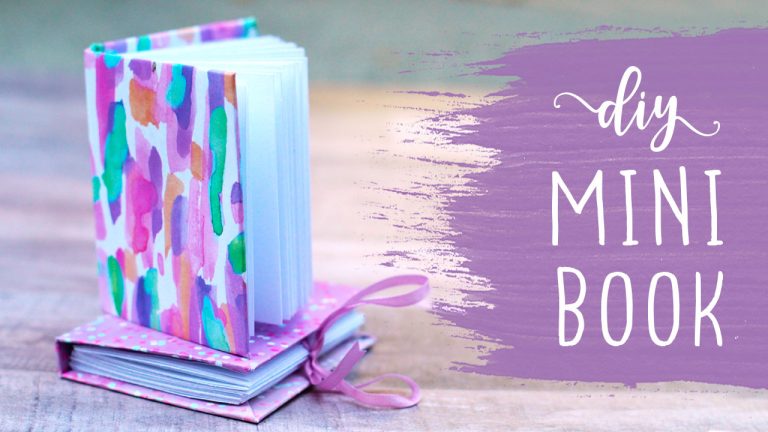 Mini Book Making Tutorial - DIY Mini Hardcover Book with Binding ...