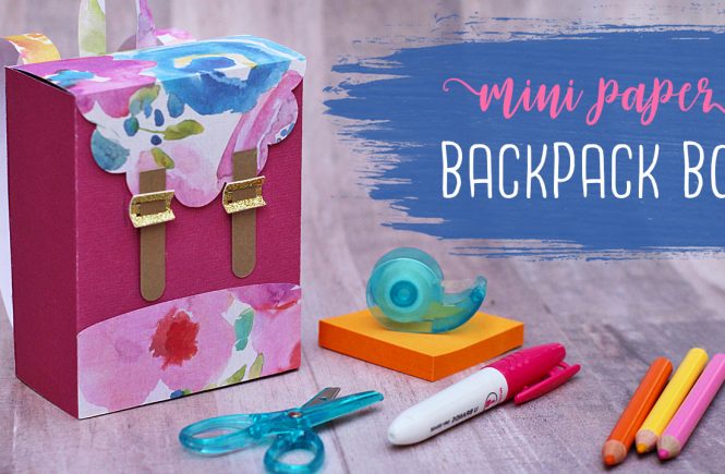 Paper Backpack Gift Box Tutorial  🍎 Teacher Gift Idea