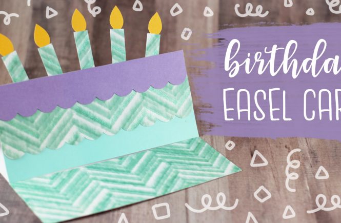 Birthday Cake Easel Card Tutorial