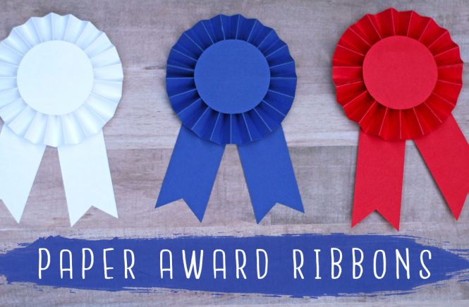 DIY Paper Award Ribbon Rosettes! 🏆