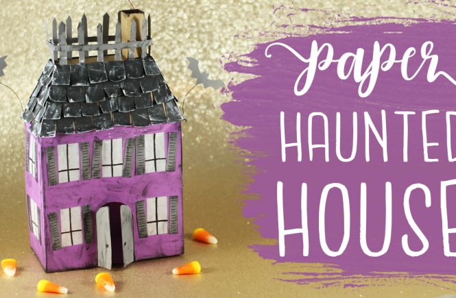 Spooky 3D Paper Haunted House Tutorial!