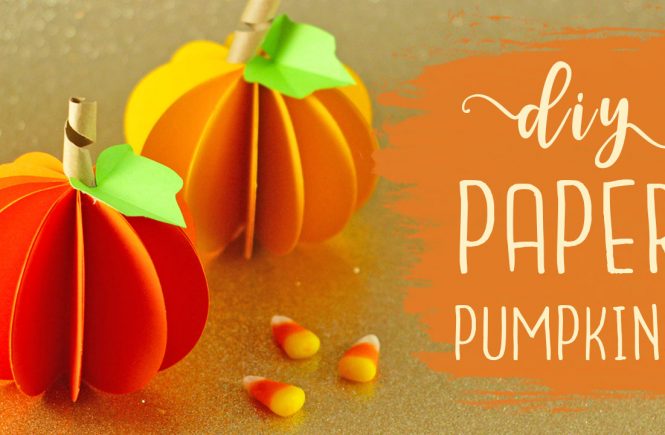 DIY Paper Pumpkin Tutorial (Easy) + Free SVG File!