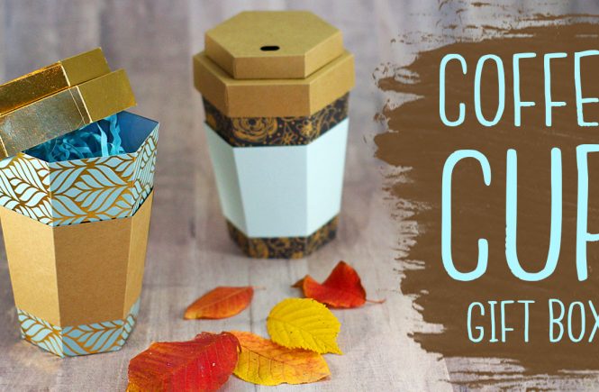 3D Coffee Cup Paper Gift Box Tutorial!