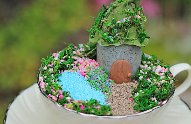 DIY Mini Fairy Garden in a Tea Cup!