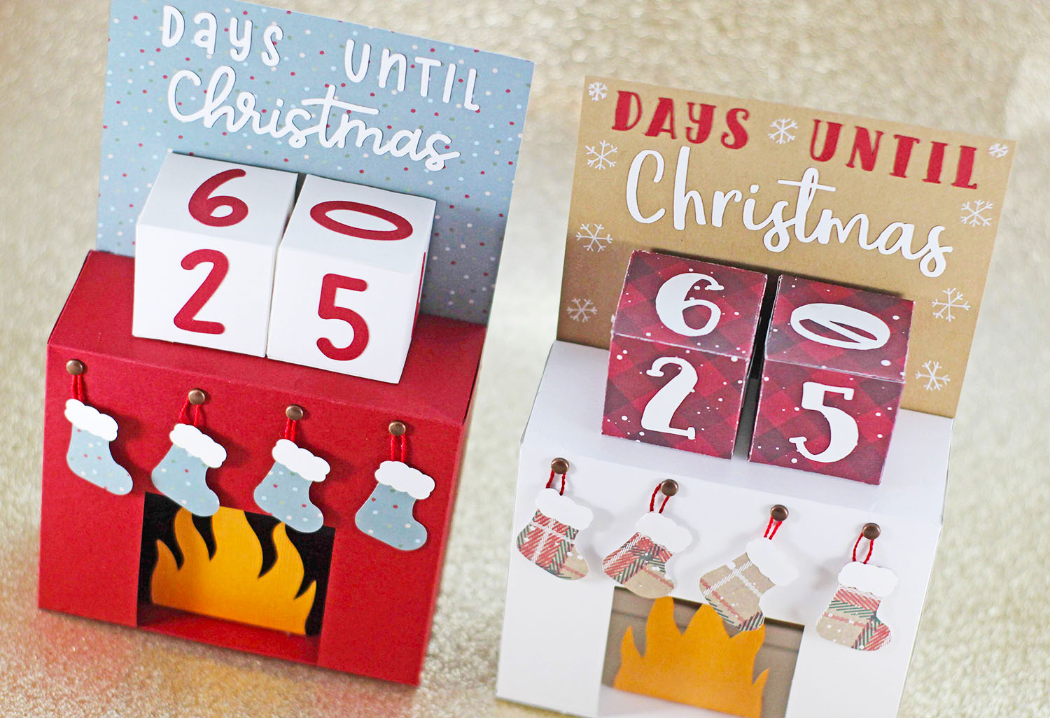 Christmas Countdown Fireplace Advent Calendar Papercraft Tutorial Christmas Countdown Fireplace Advent Calendar Papercraft Tutorial