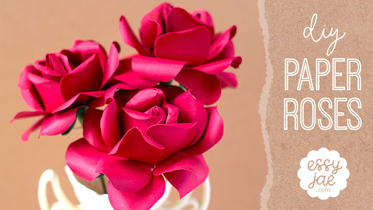 How To Make A Rose Out Of Paper + Free SVG & PDF Patterns!
