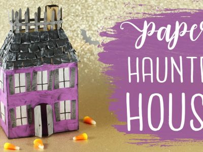 Spooky 3D Paper Haunted House Tutorial!