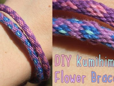 Kumihimo Flower Bracelet Tutorial