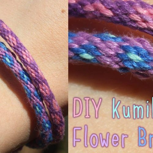 Kumihimo Flower Bracelet Tutorial