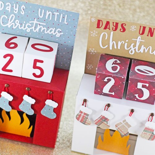Christmas Countdown Fireplace Advent Calendar Papercraft Tutorial