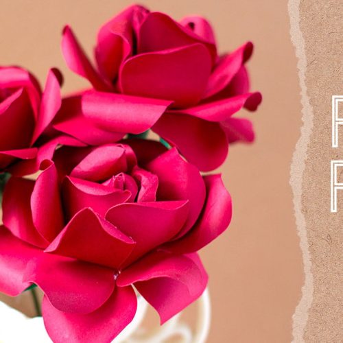 How To Make A Rose Out Of Paper + Free SVG & PDF Patterns!