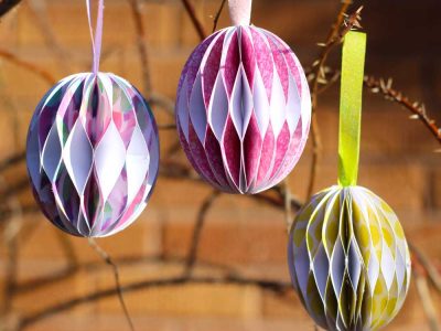 3D Paper Honeycomb Easter Egg Tutorial!