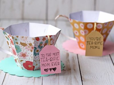 3D Paper Tea Cup For Mother’s Day!