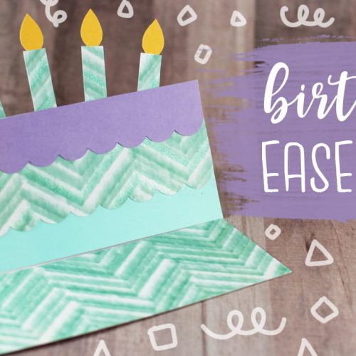 Birthday Cake Easel Card Tutorial