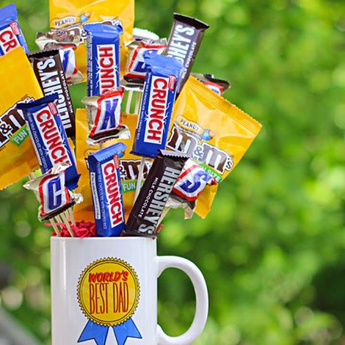 Candy Bouquet DIY Father’s Day Gift – Dollar Tree Craft