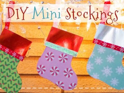 Mini Paper Christmas Stockings