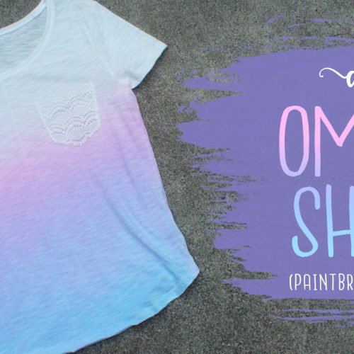 DIY Ombre Dye Shirt With 2 Colors! (Paintbrush Method)