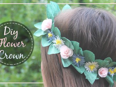 Crepe Paper Flower Crown