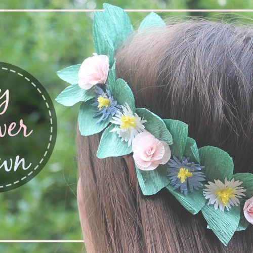 Crepe Paper Flower Crown