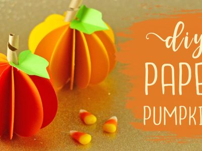 DIY Paper Pumpkin Tutorial (Easy) + Free SVG File!
