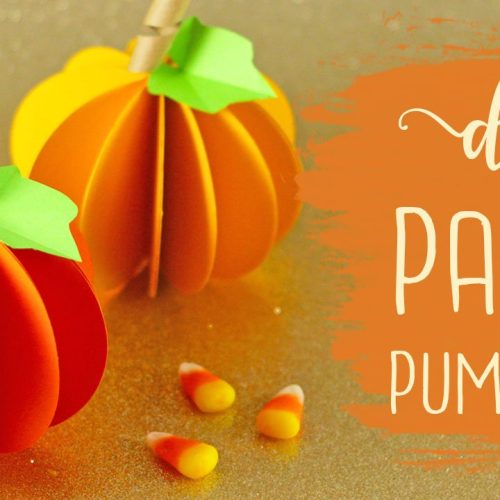 DIY Paper Pumpkin Tutorial (Easy) + Free SVG File!