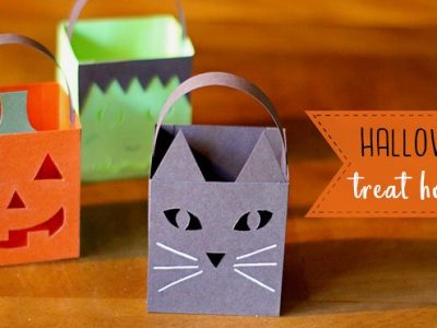 Halloween Paper Treat Box Luminaries