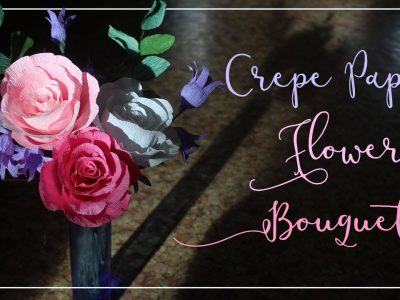 Crepe Paper Flower Bouquet Tutorial