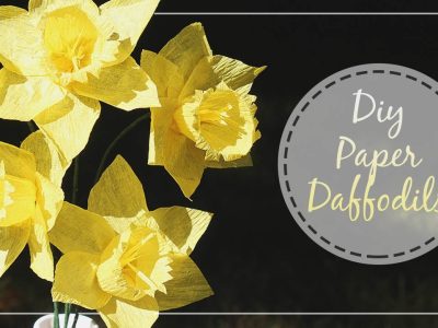Crepe Paper Daffodil Tutorial