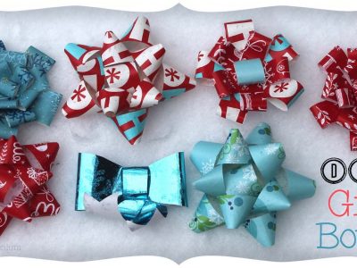 DIY Gift Bows Using Recycled Wrapping Paper!