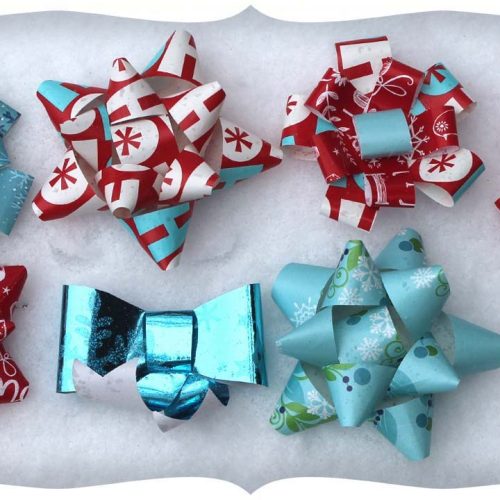 DIY Gift Bows Using Recycled Wrapping Paper!