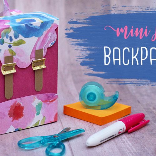 Paper Backpack Gift Box Tutorial  🍎 Teacher Gift Idea