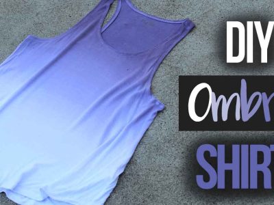 How to Ombré Dye a Shirt (Single Color)