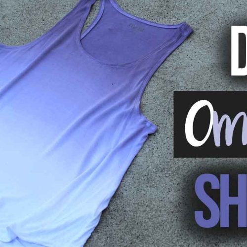 How to Ombré Dye a Shirt (Single Color)